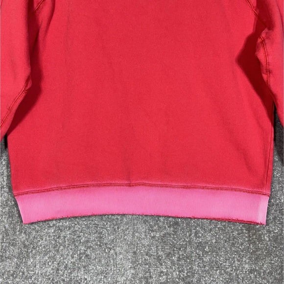 Victorias Secret PINK SPELLOUT Distressed Sweatshirt Womens Size Medium Pullover - Picture 6 of 9